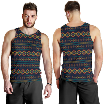 Southwest American Design Themed Print Men Tank Top