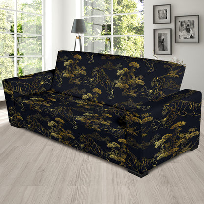 Tiger Japan Style Print Design LKS305 Sofa Slipcover