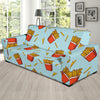 French Fried Pattern Print Design 02 Sofa Slipcover