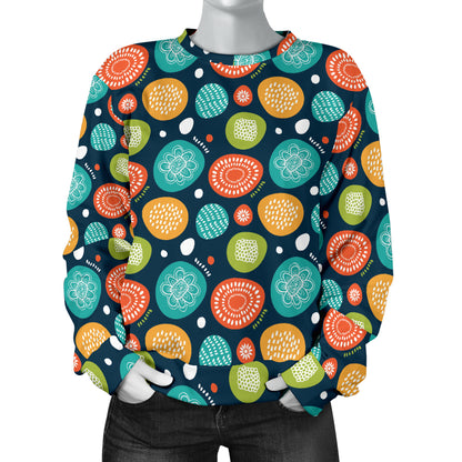 Swedish Themed Design Women Long Sleeve Sweatshirt
