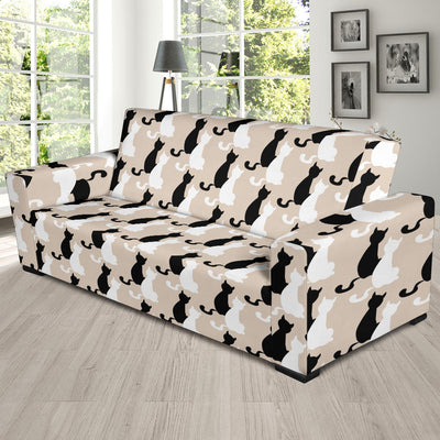 Cat Pattern Print Design 04 Sofa Slipcover