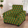 African Geometric Print Pattern Armchair Slipcover