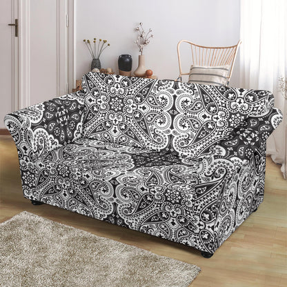 Bandana Print Design LKS309 Loveseat Couch Slipcover
