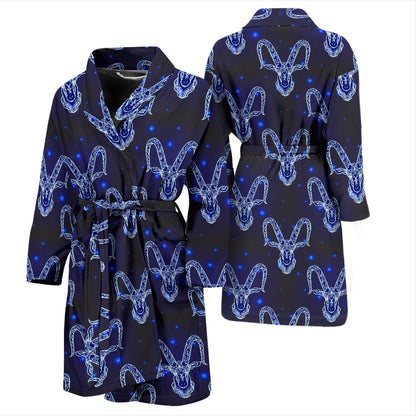 Goat Print Design LKS401 Men Bathrobe