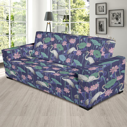 Water Lily Print Design LKS306 Sofa Slipcover