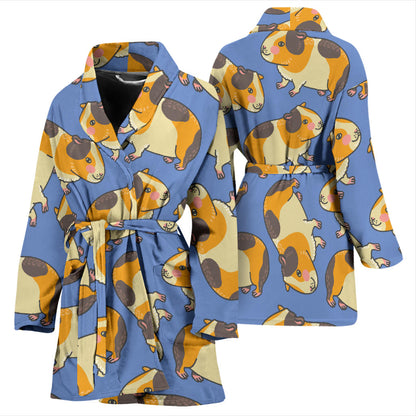 Guinea Pig Pattern Print Design 01 Women Bathrobe
