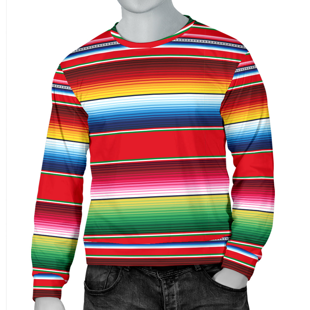 Serape Pattern Men Long Sleeve Sweatshirt