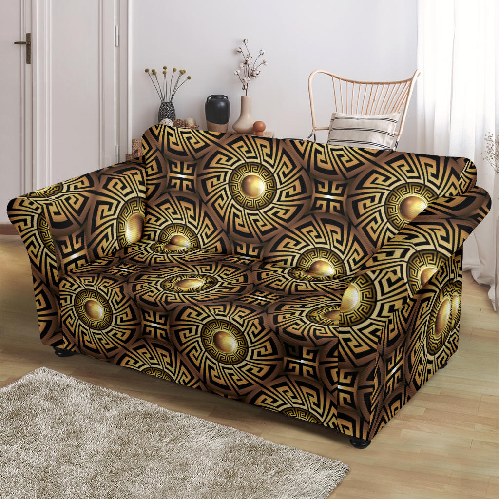 Ancient Greek Print Design LKS3012 Loveseat Couch Slipcover