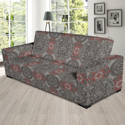 Calendar Aztec Pattern Print Design 04 Sofa Slipcover