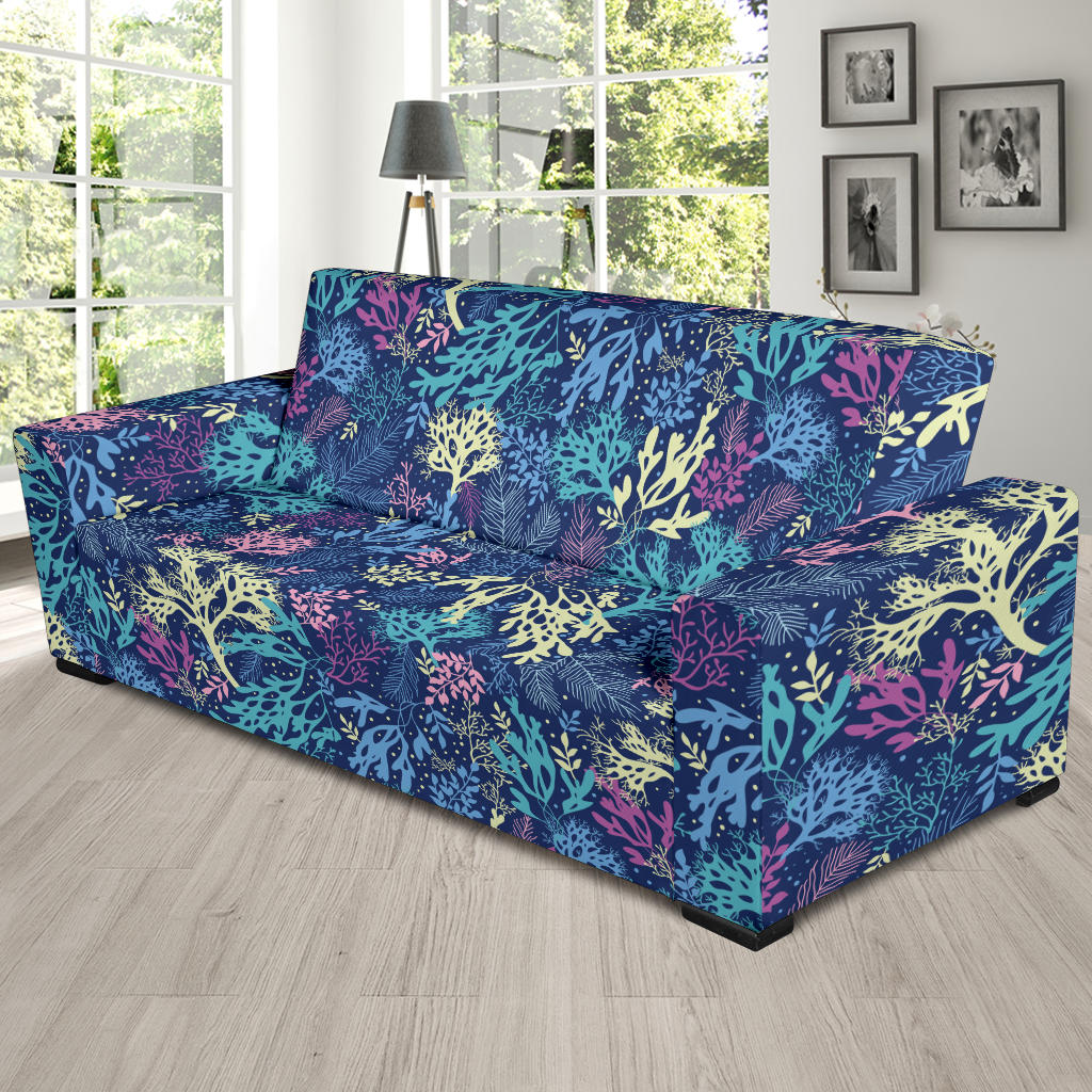 Seaweed Print Design LKS301 Sofa Slipcover
