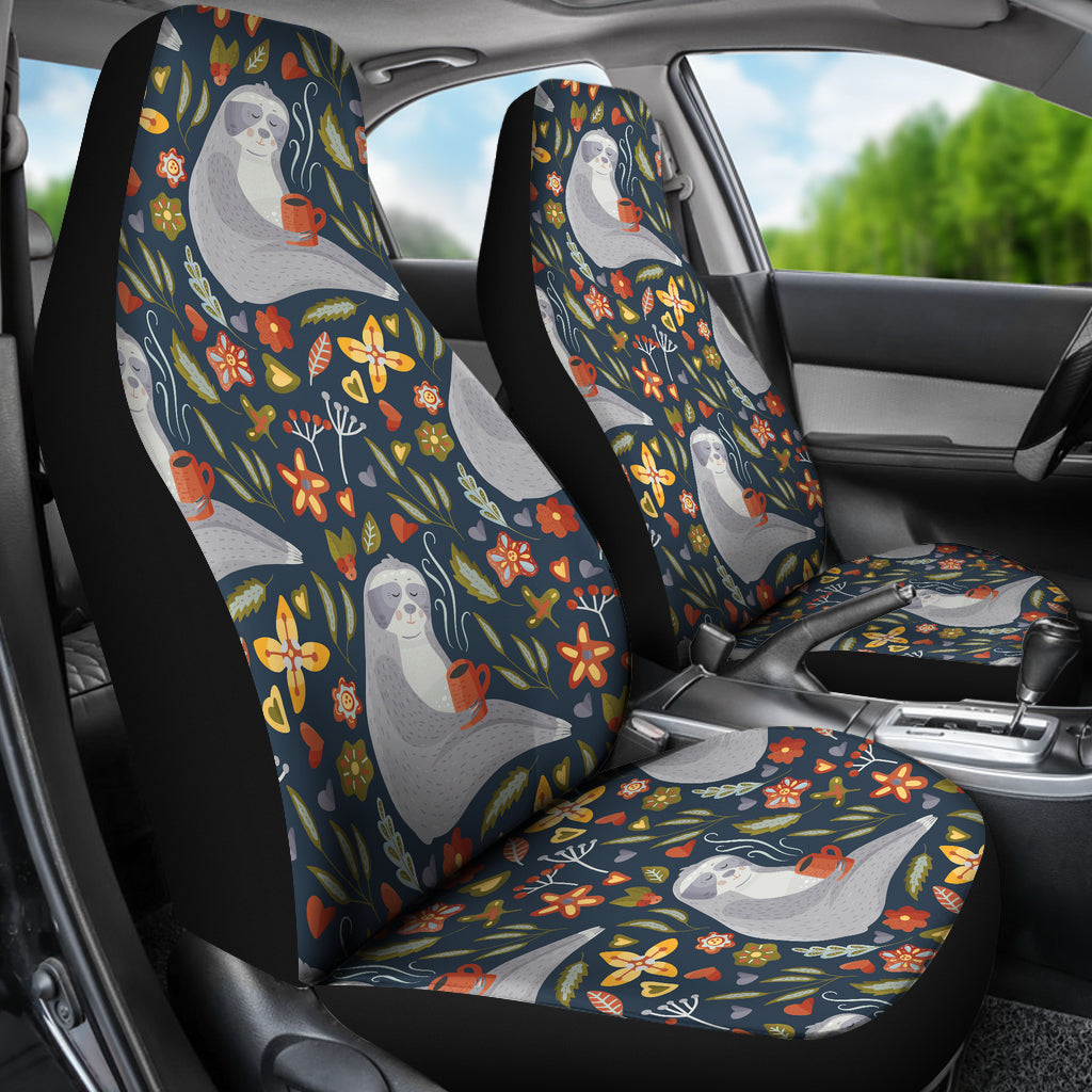 Sloth Print Design LKS303 Car Seat Covers