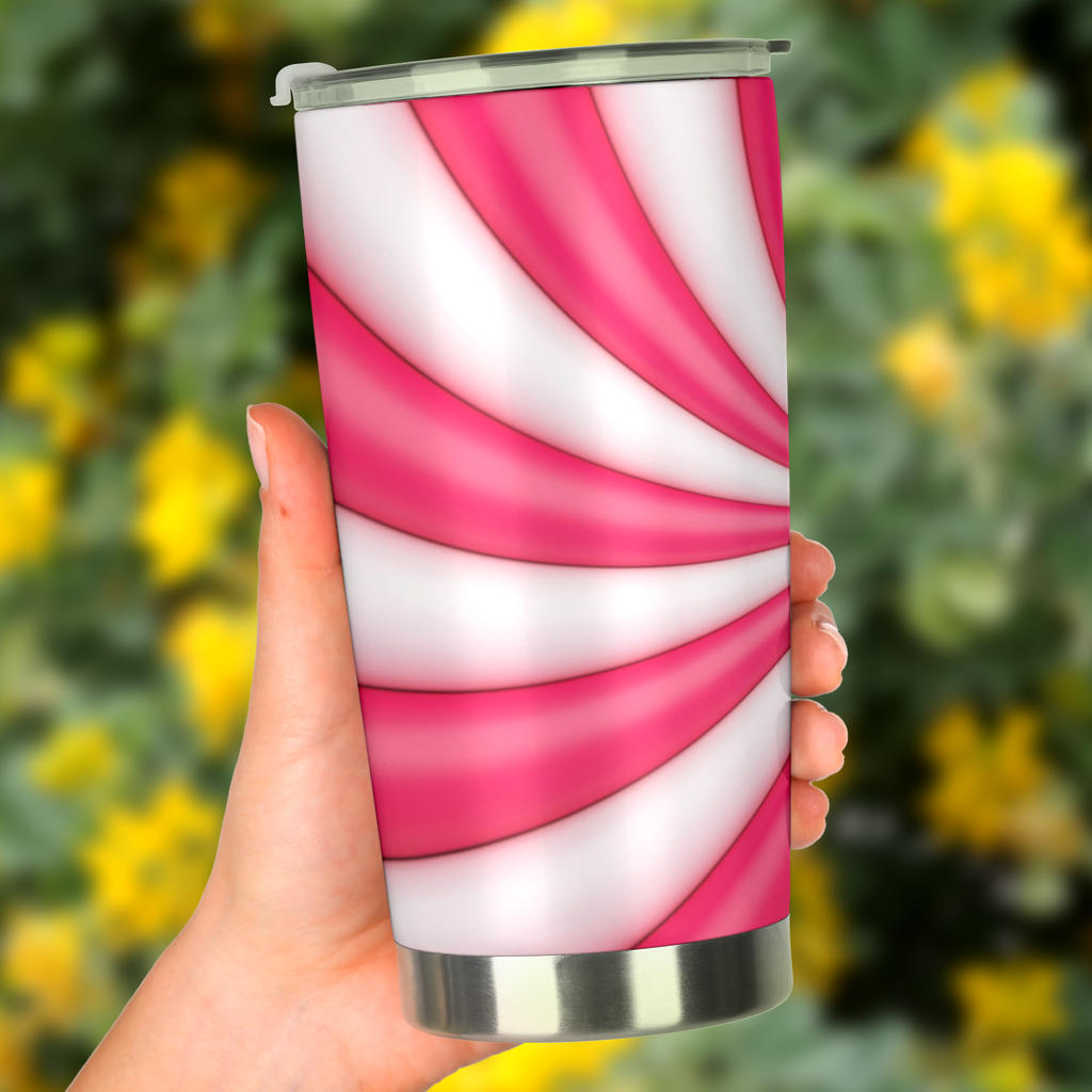 Vortex Twist Swirl Candy Print Tumbler