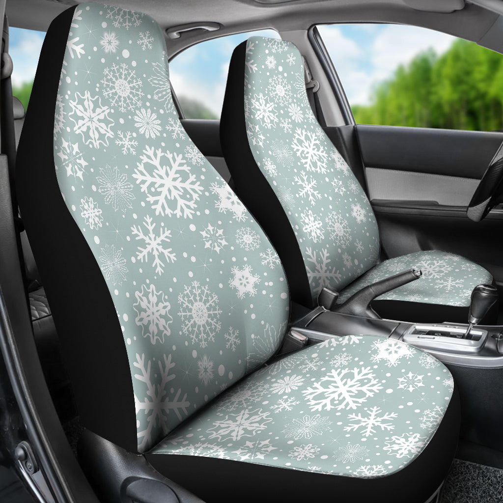 Snowflake Print Design LKS303 Car Seat Covers
