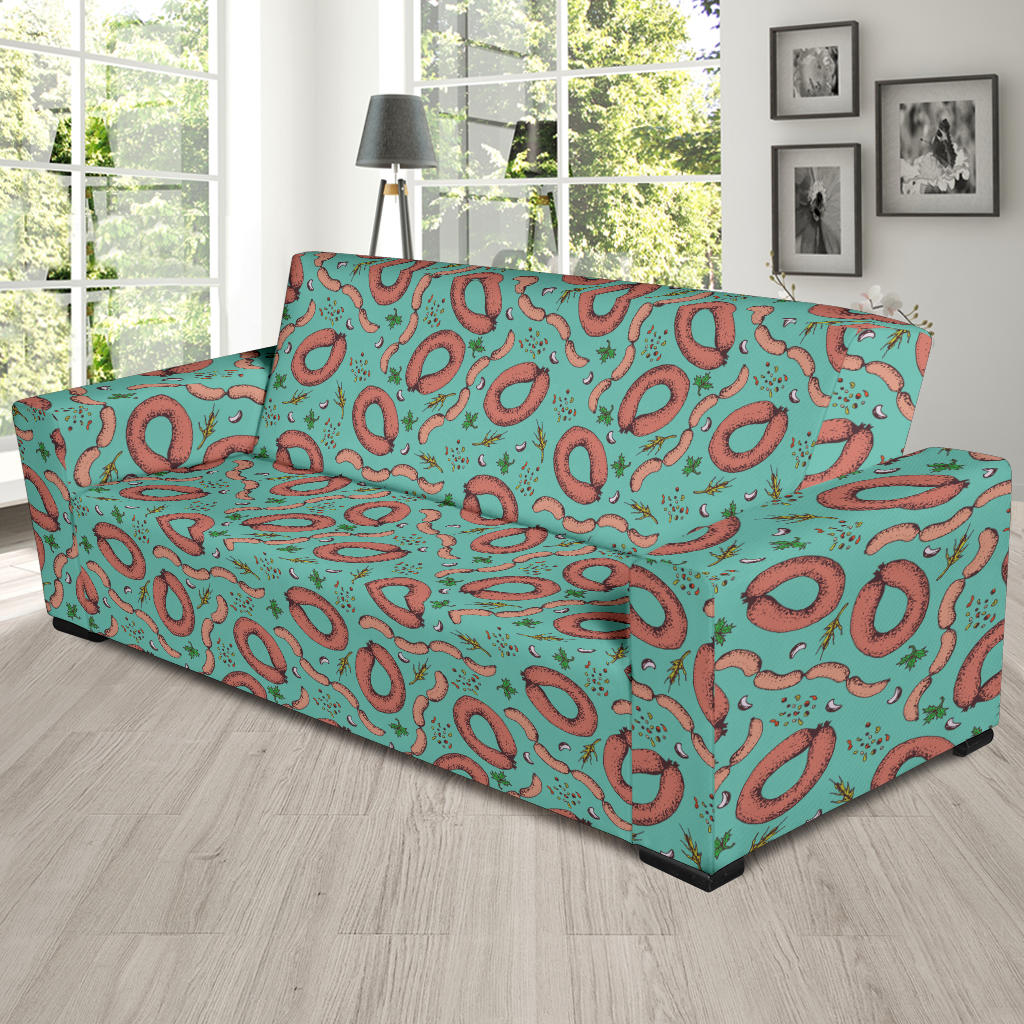 Sausage Print Design LKS303 Sofa Slipcover
