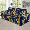 Cryptocurrency Chain Pattern Print Design 03 Sofa Slipcover