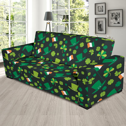 Shamrock Saint Patrick's Day Print Design LKS304 Sofa Slipcover