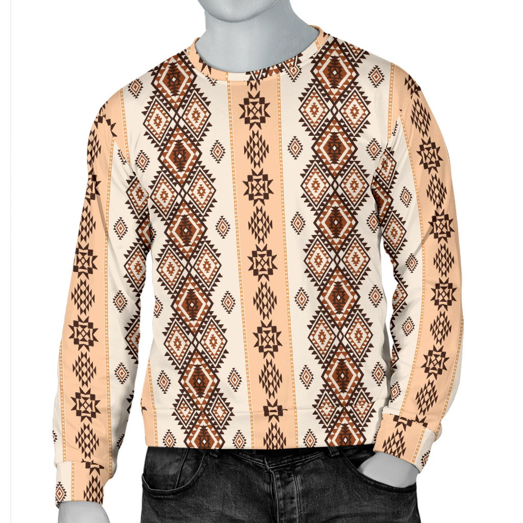 Native Classic Pattern Print Men Long Sleeve Sweatshirt