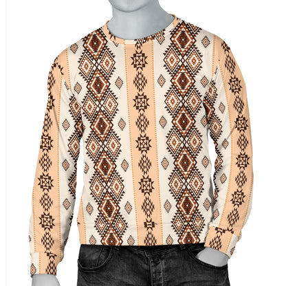 Native Classic Pattern Print Men Long Sleeve Sweatshirt
