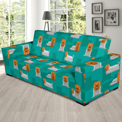 Silky Terriers Print Design LKS301 Sofa Slipcover