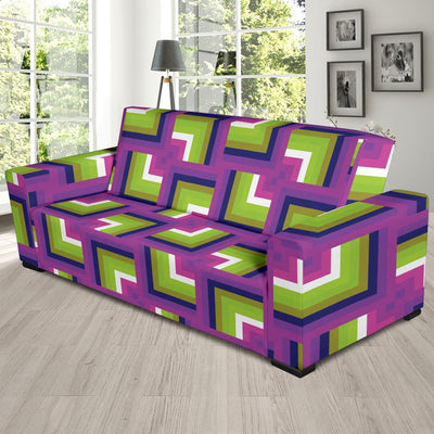 Optical illusion Pattern Print Design A05 Sofa Slipcover