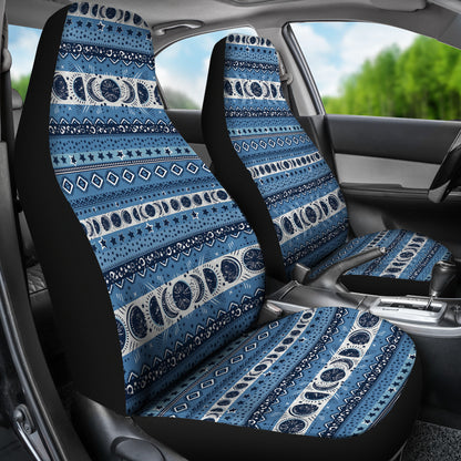 Sun Moon Pattern Print Design LKS306 Car Seat Covers