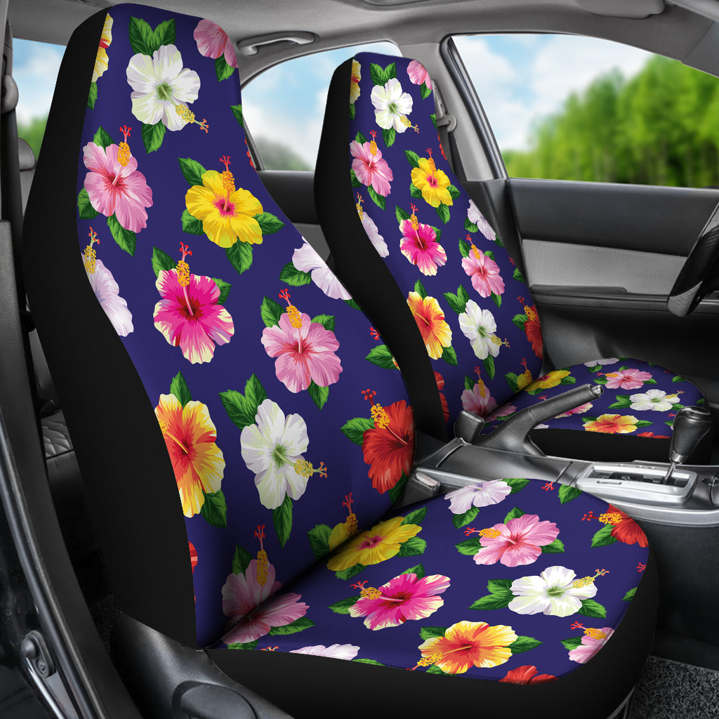 Hibiscus Colorful Print Design LKS301 Car Seat Covers
