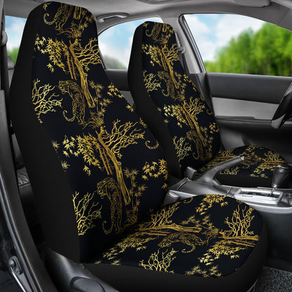 Tiger Gold Print Design LKS307 Car Seat Covers