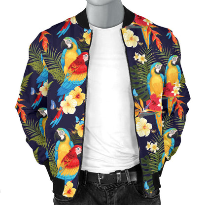 Parrot Themed Design Men Bomber Jacket