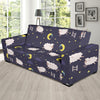 Sheep Night Pattern Print Design 02 Sofa Slipcover