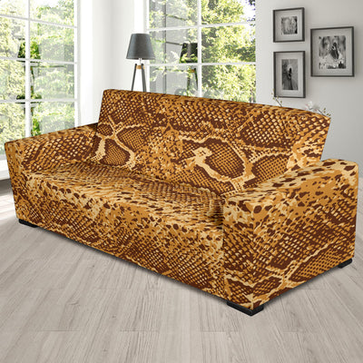 Python Brown Pattern Print Design A03 Sofa Slipcover