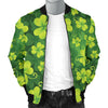 Shamrock Clover Print Men Bomber Jacket