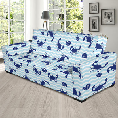 Crab Pattern Print Design 04 Sofa Slipcover