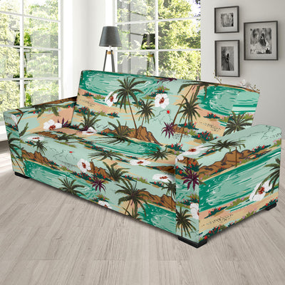 Pacific island Pattern Print Design A03 Sofa Slipcover