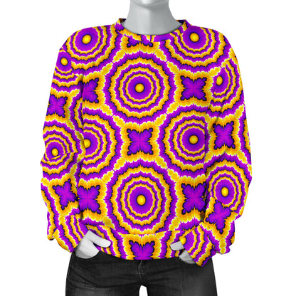 Optical illusion Expansion Women Long Sleeve Sweatshirt