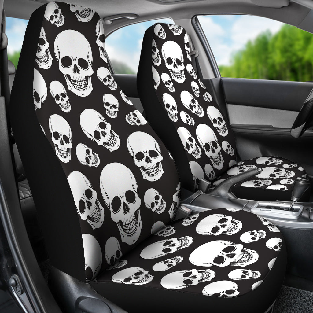 Skull Print Design LKS301 Car Seat Covers