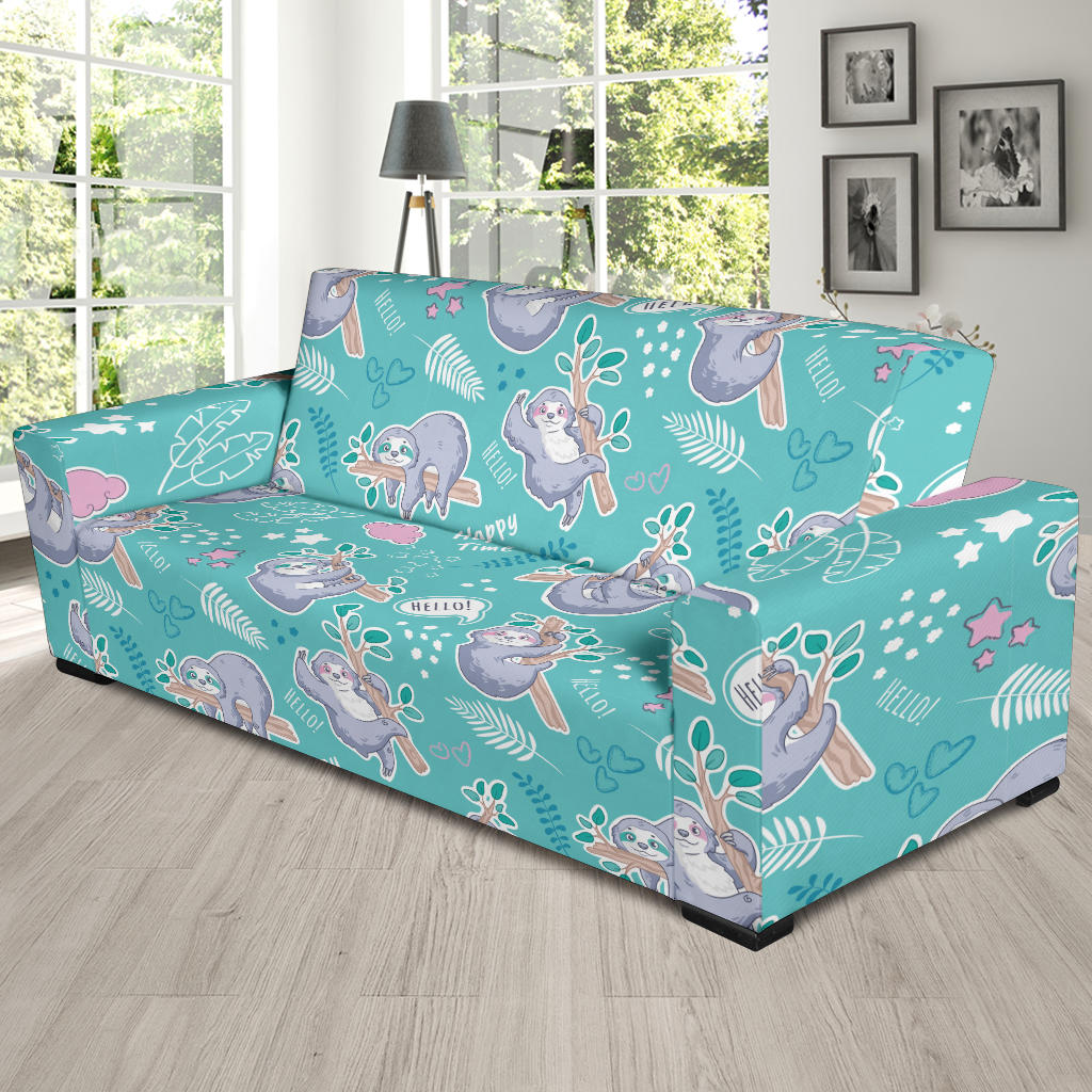 Sloth Print Design LKS309 Sofa Slipcover