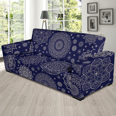 Mandala Pattern Print Design 02 Sofa Slipcover