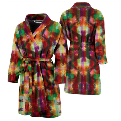 Tie Dye Print Design LKS301 Men Bathrobe
