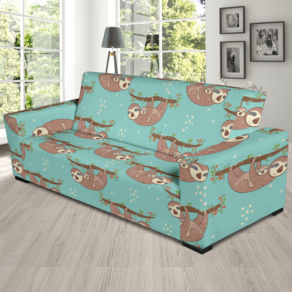Sloth Print Design LKS302 Sofa Slipcover