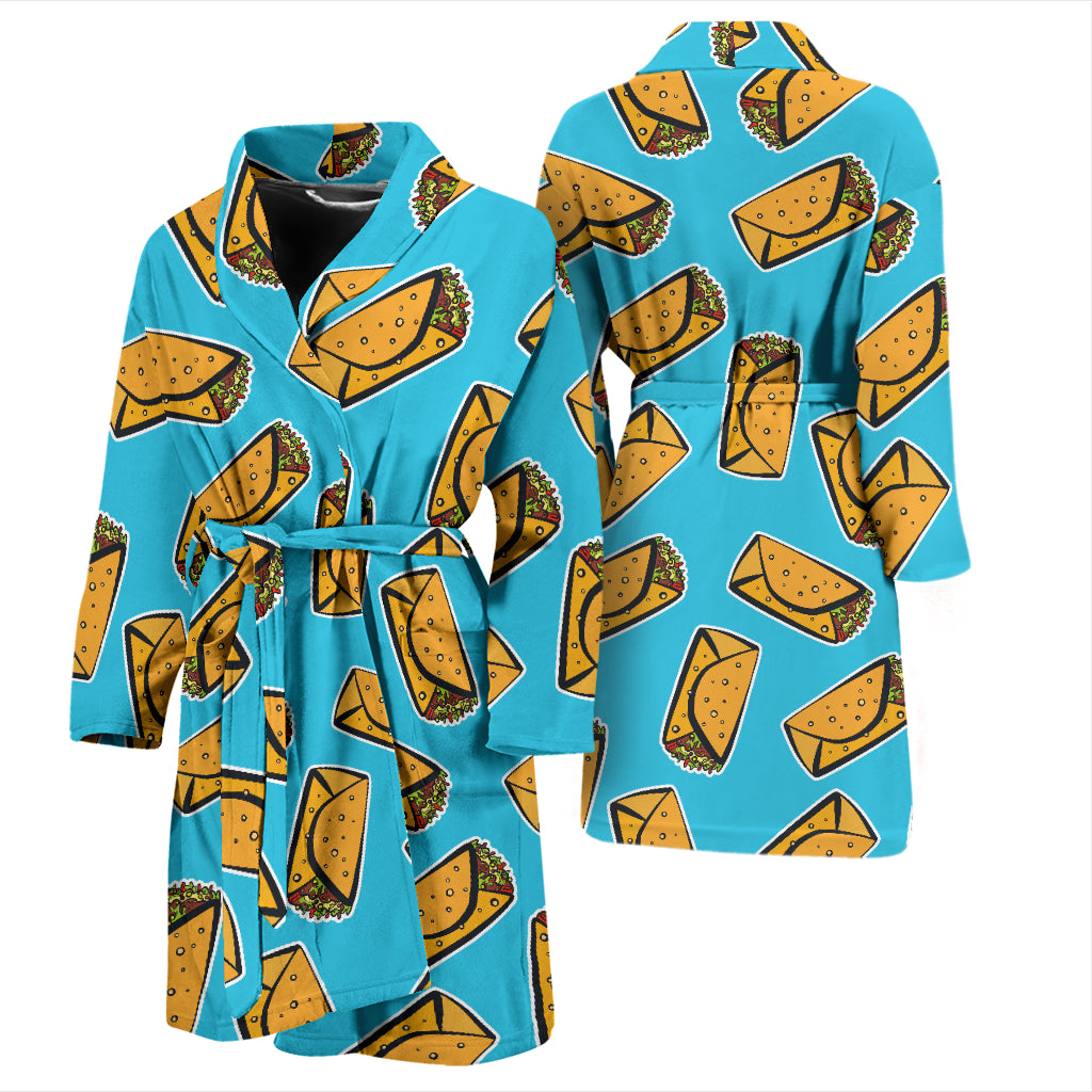 Burrito Print Design LKS301 Men Bathrobe