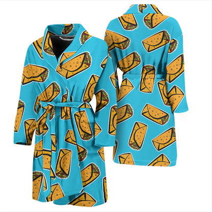 Burrito Print Design LKS301 Men Bathrobe