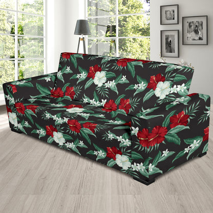 Tropical Flower Print Design LKS303 Sofa Slipcover