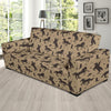 Cowboy Pattern Print Design 05 Sofa Slipcover