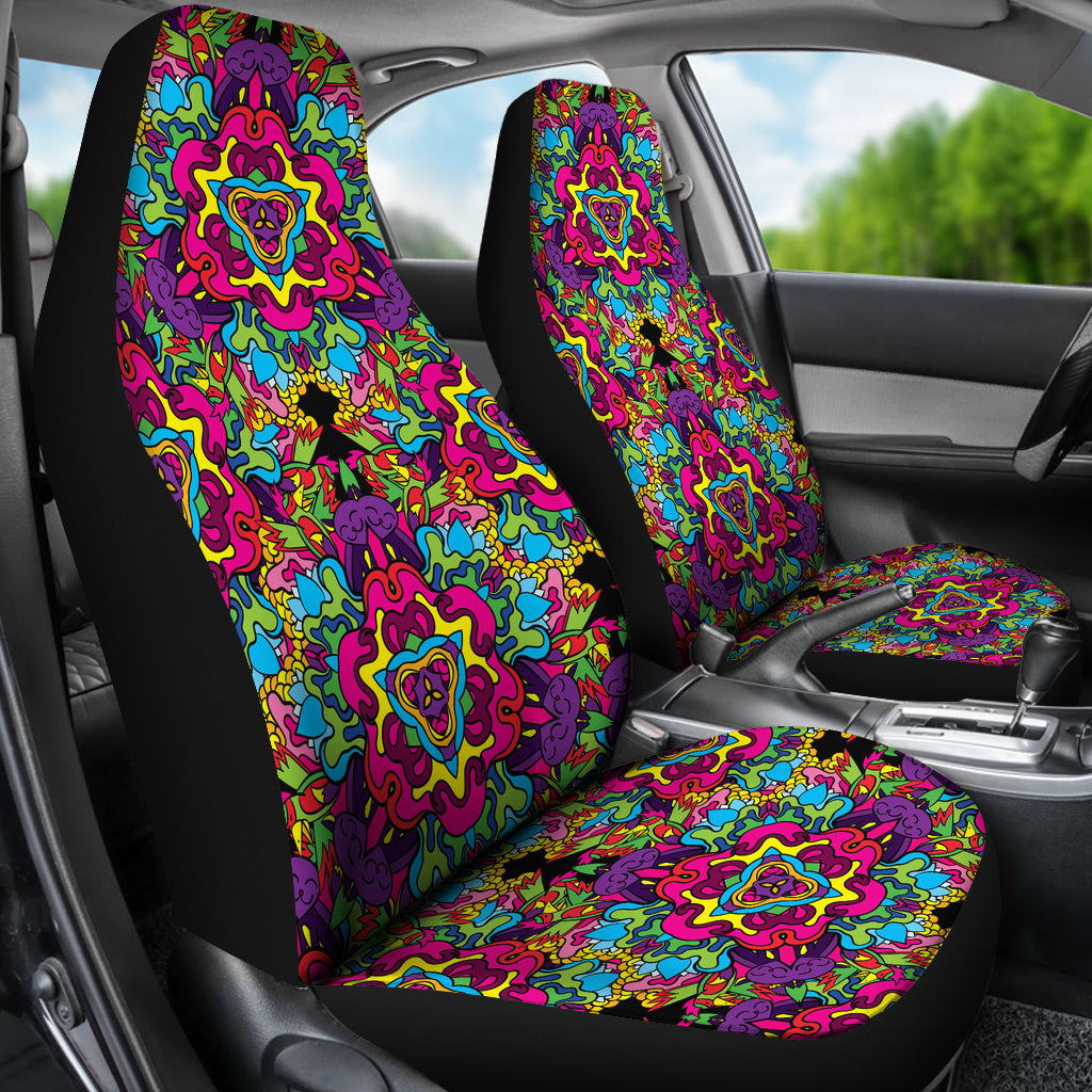 Trippy Print Design LKS303 Car Seat Covers