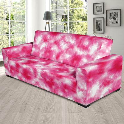 Tie Dye Pink Print Design LKS304 Sofa Slipcover