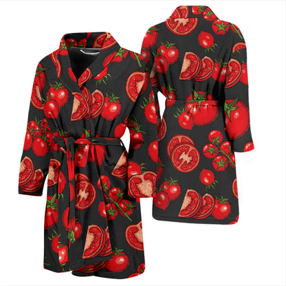 Tomato Print Design LKS303 Men Bathrobe