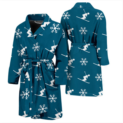Ski Print Design LKS301 Men Bathrobe