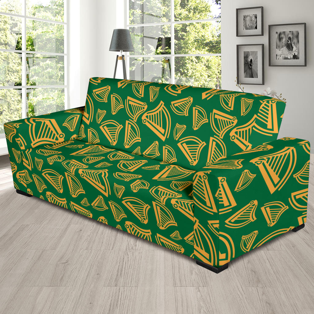 Harp Pattern Print Design 03 Sofa Slipcover