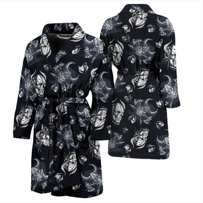 Vikings Print Design LKS304 Men Bathrobe