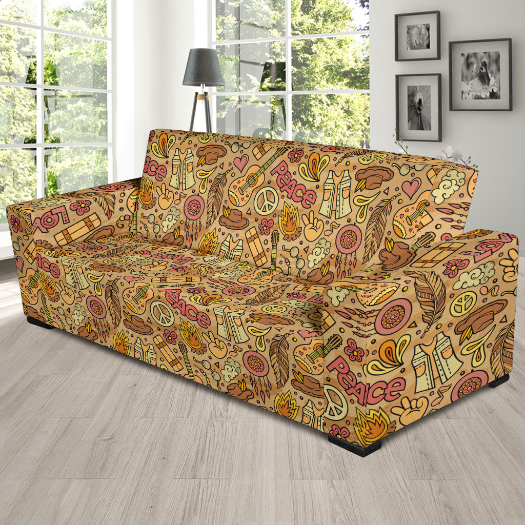 Hippie Print Design LKS305 Sofa Slipcover